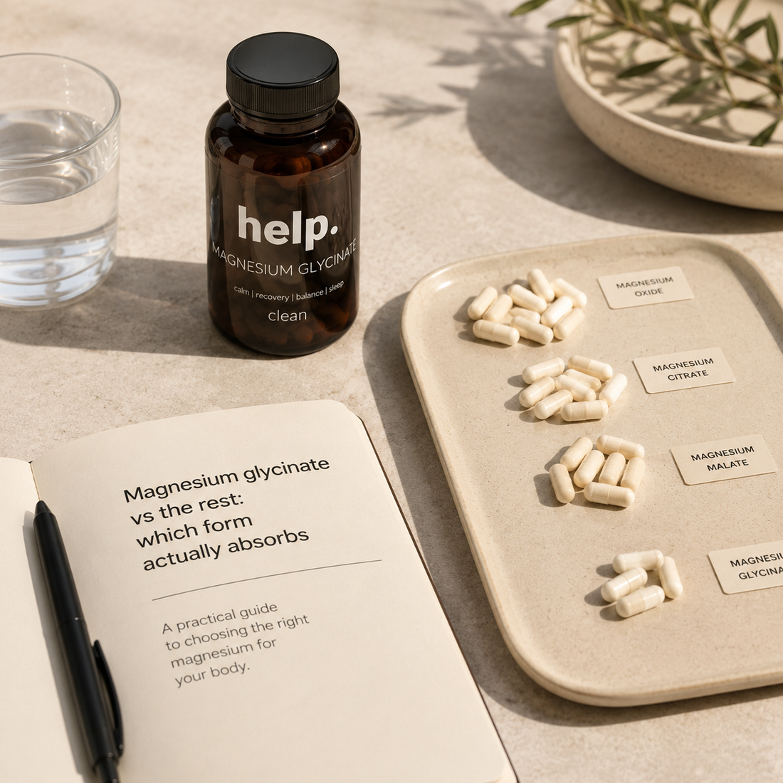 Magnesium glycinate vs the rest: which form actually absorbs